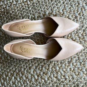 Franco Sarto wedges. Size 7.5. Light beige. Brand new, never worn.